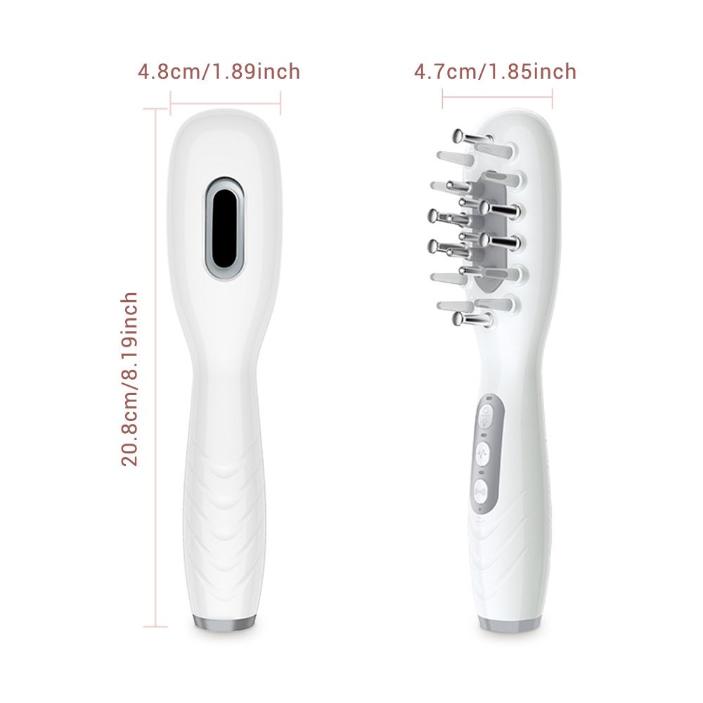 White Smart Scalp Massage Comb with EMS view 12