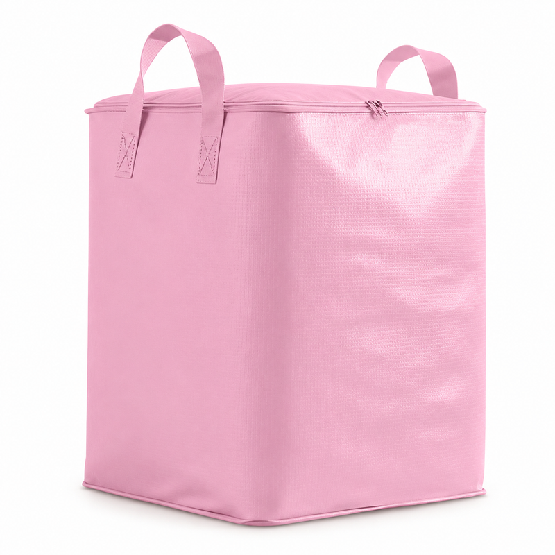 Pink Extra Large Moving and Storage Bag - 190L Waterproof Moisture Resistant