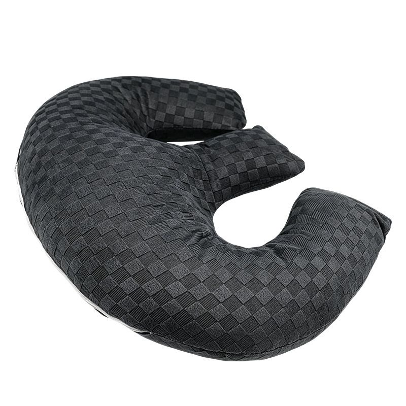 Black Ergonomic M-Shaped Breast Support Pillow for Spa & Postpartum Care