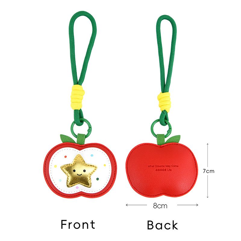 4-piece set Christmas theme Shaped PU Leather Keychains – Cute Holiday Bag view 7
