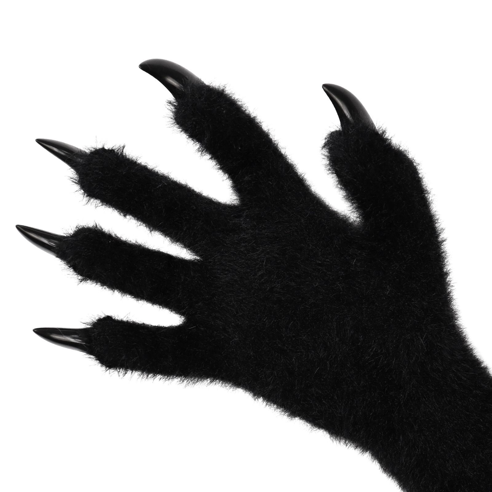 1 Pair Purple Realistic Long Claw Gloves – Halloween Costume Beast Paw Prop view 4