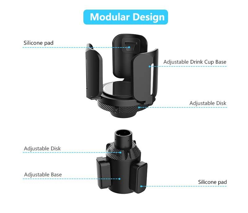 Universal Car Cup Holder Adapter – Adjustable Drink Stand for Large Bottles & view 4