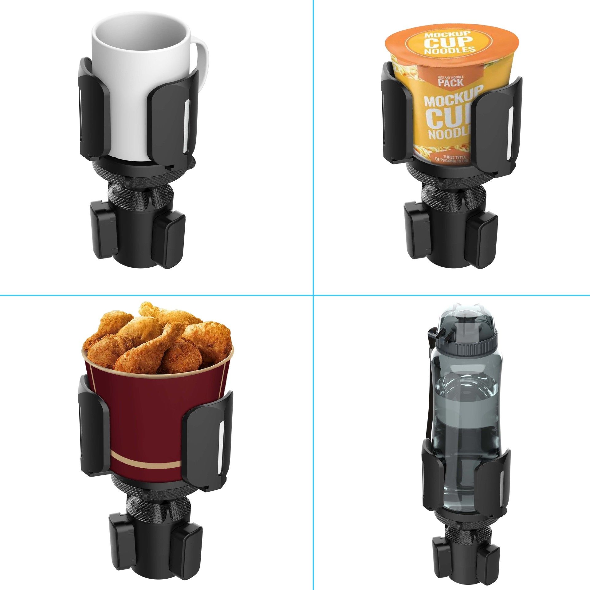 Universal Car Cup Holder Adapter – Adjustable Drink Stand for Large Bottles & view 6
