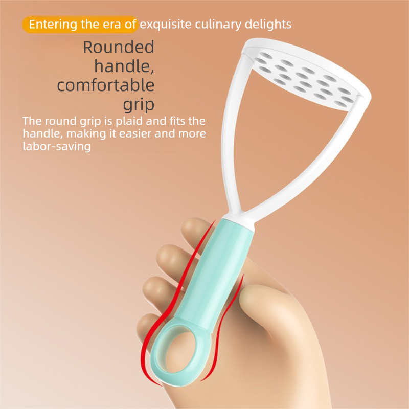 3-Pack Pink Manual Potato Masher - Baby Food Maker & Vegetable Ricer with view 2