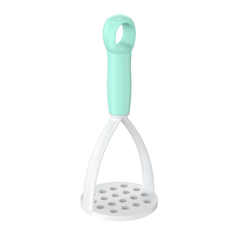 3-Pack Green Manual Potato Masher - Baby Food Maker & Vegetable Ricer with