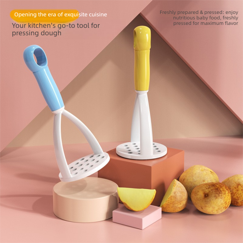 3-Pack Green Manual Potato Masher - Baby Food Maker & Vegetable Ricer with view 5