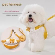 Green Lace Y-Shaped Pet Harness and Leash Set - Breathable Mesh Vest for Small view 3