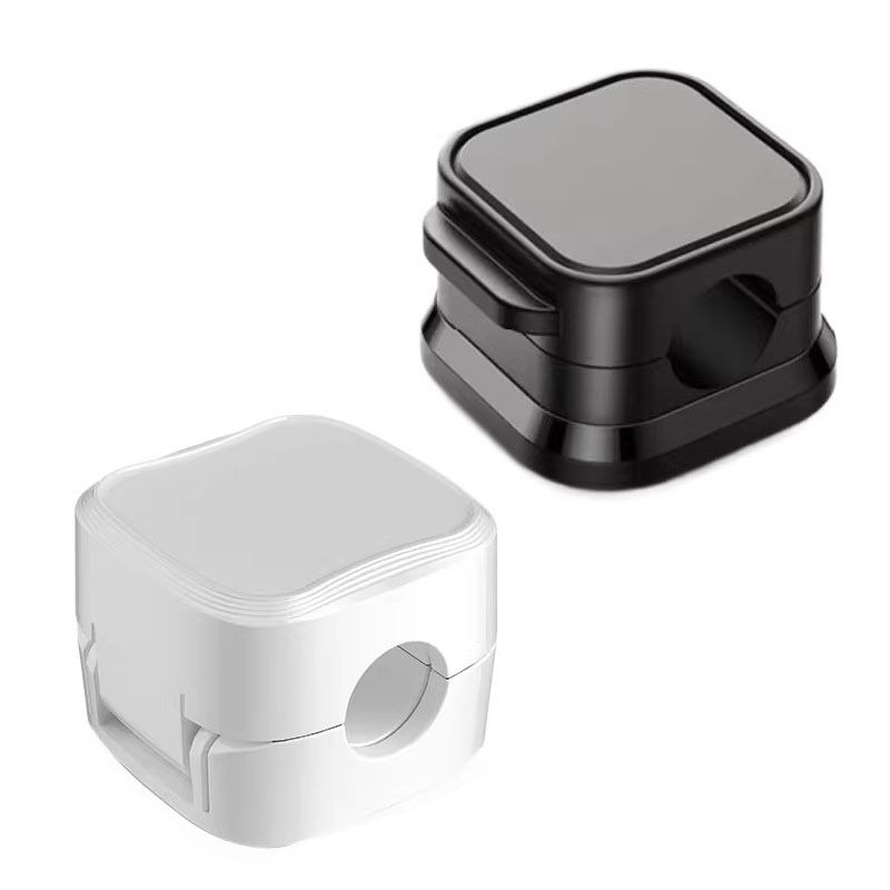 24 Pack Magnetic Cable Organizer Clips with 12 Black and 12 White Pieces