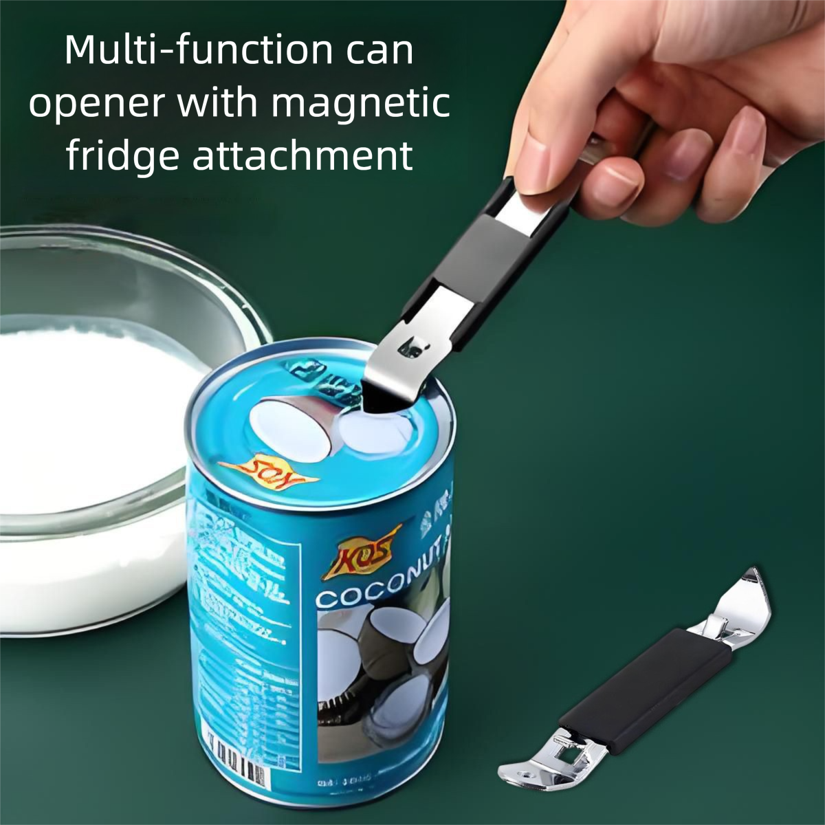 5-Pack Light blue Magnetic Can Opener - Heavy Duty Puncture Tool for Condensed view 3