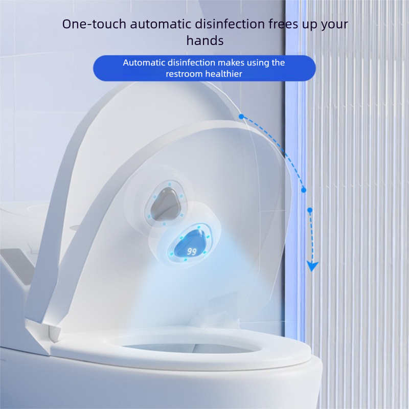 White Automatic UV Toilet Disinfection Light - Rechargeable Smart Sensor view 4