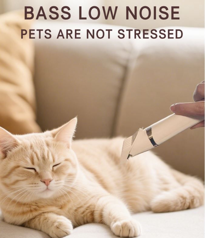 Green Professional 3-in-1 Pet Grooming Kit - Low-Noise Rechargeable Dog Hair view 6