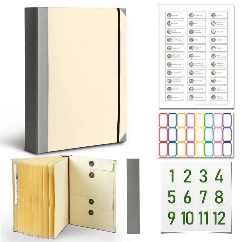 In Case I Go Missing Khaki High-Capacity Emergency Information Binder - Heavy