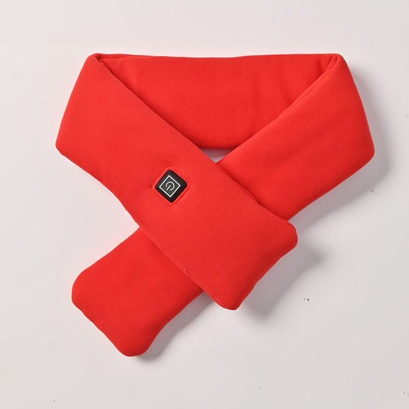 Red USB Powered Graphene Rapid Heated Scarf - 80 x 10 CM Washable Winter — image 1