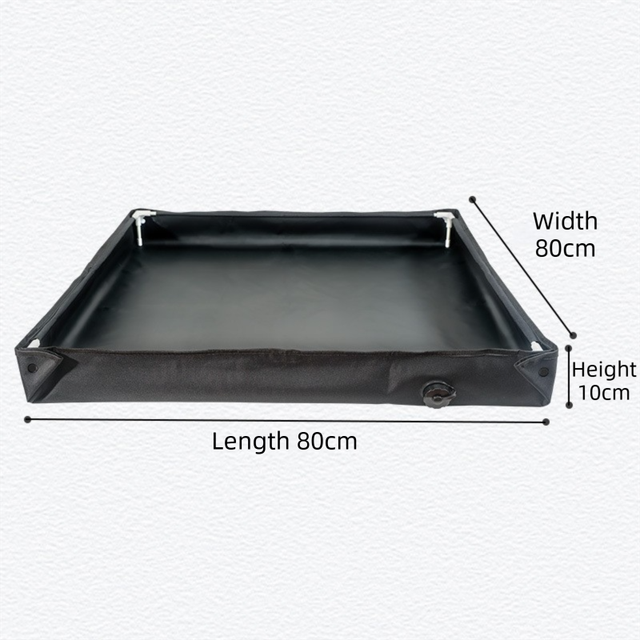 80x80x10CM Green Portable Outdoor Shower Tray & Versatile Collapsible Water view 5