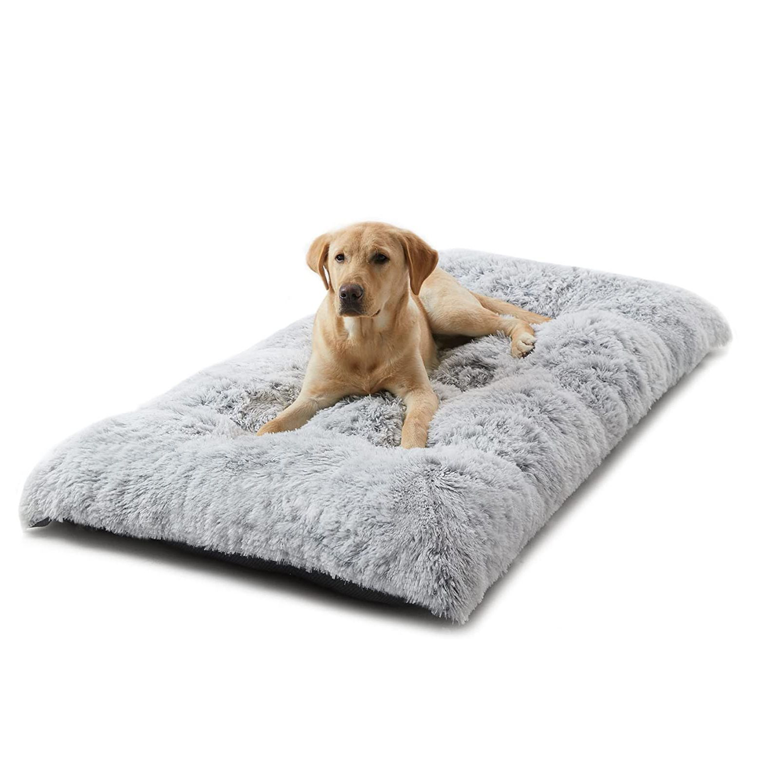 95 x 65 CM Winter Long Plush Dog Bed for Large Dogs - 10CM Thickened Fluffy