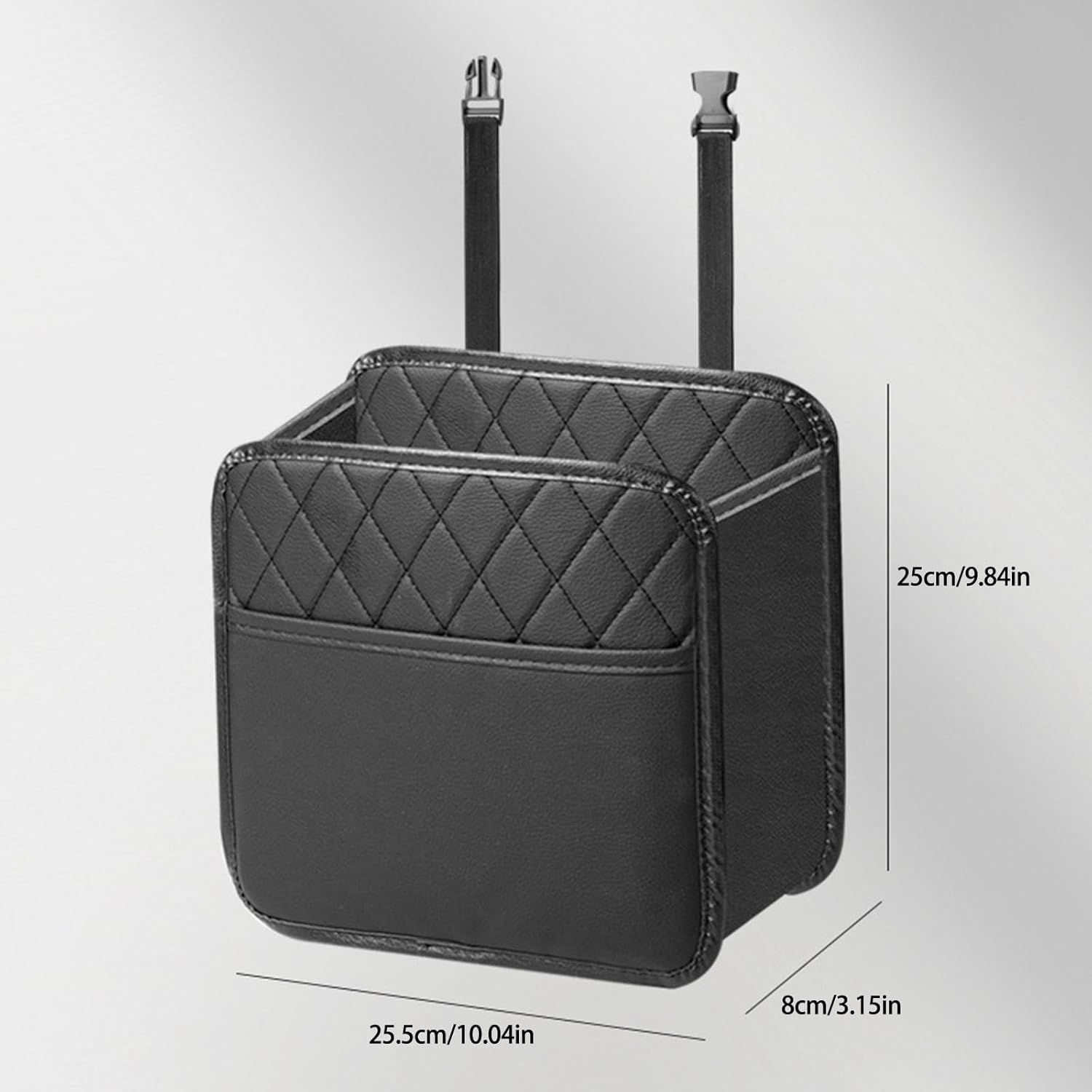 2-Pack Car Seat Back Organiser and Trash Can with 100 Trash Bags Multiple view 4
