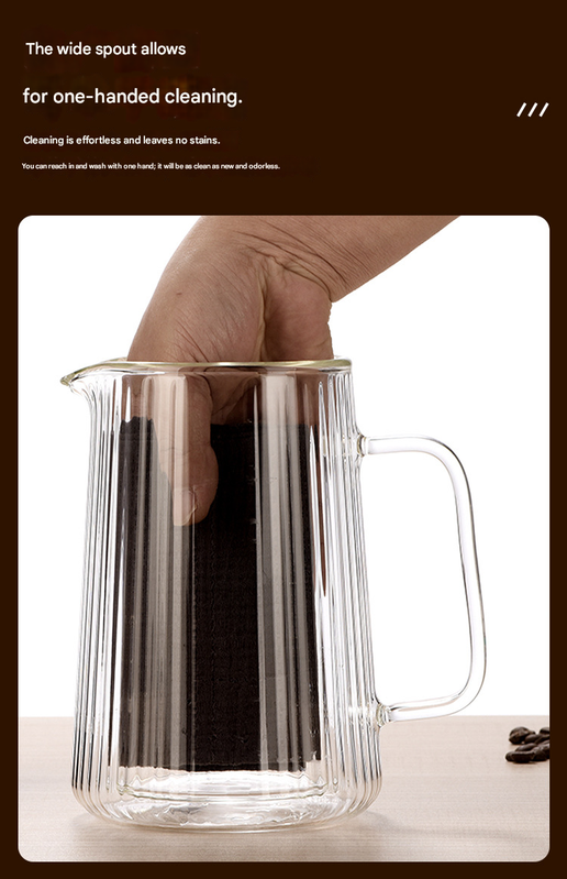 350ML Double Wall Glass French Press Coffee Maker - Borosilicate Glass Coffee view 8
