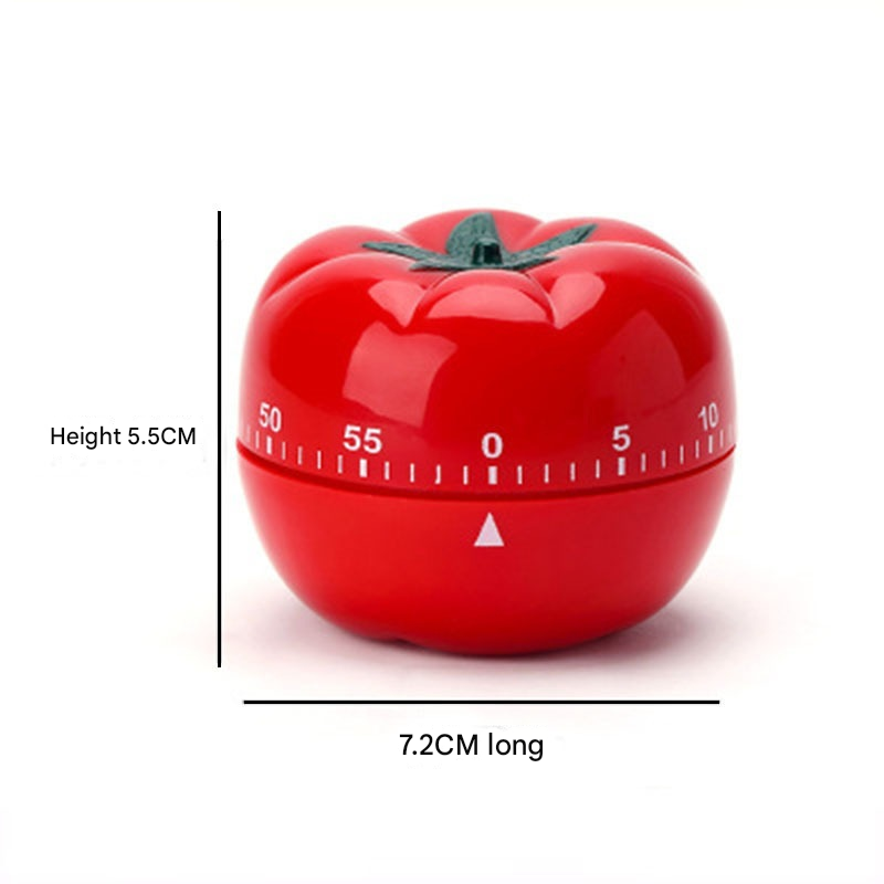 Big Size Tomato-shaped alarm Kitchen Timer - 60 Minute Mechanical Countdown