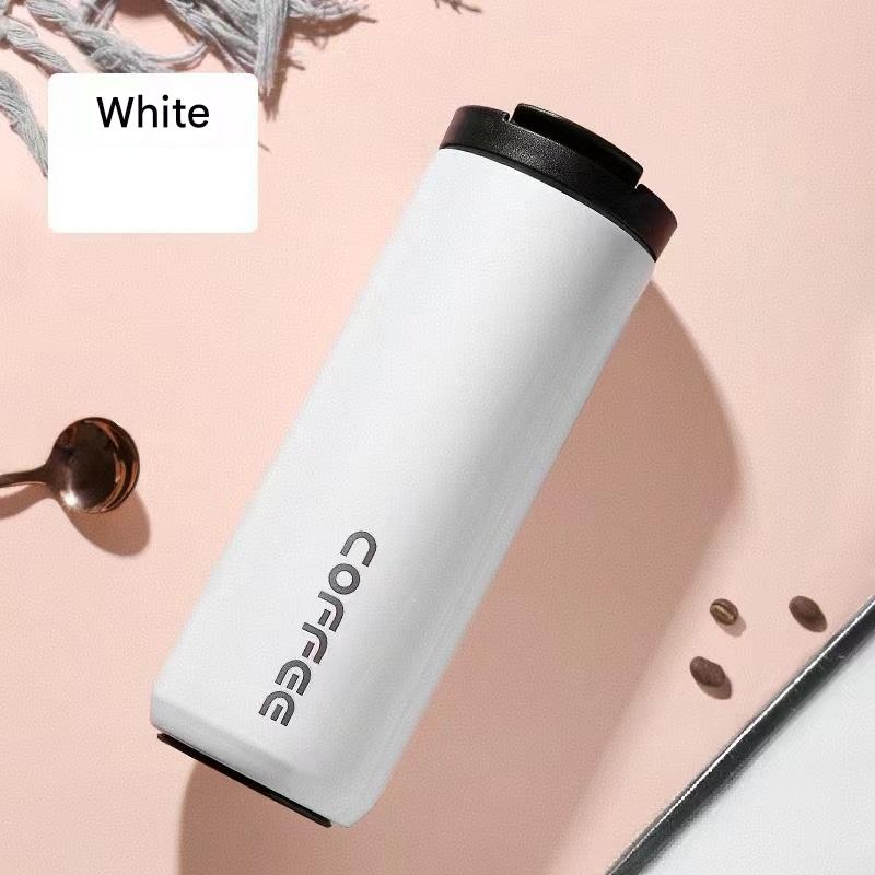 White Stainless Steel Coffee Mug 500ml Vacuum Insulated Travel Cup 8 Hours
