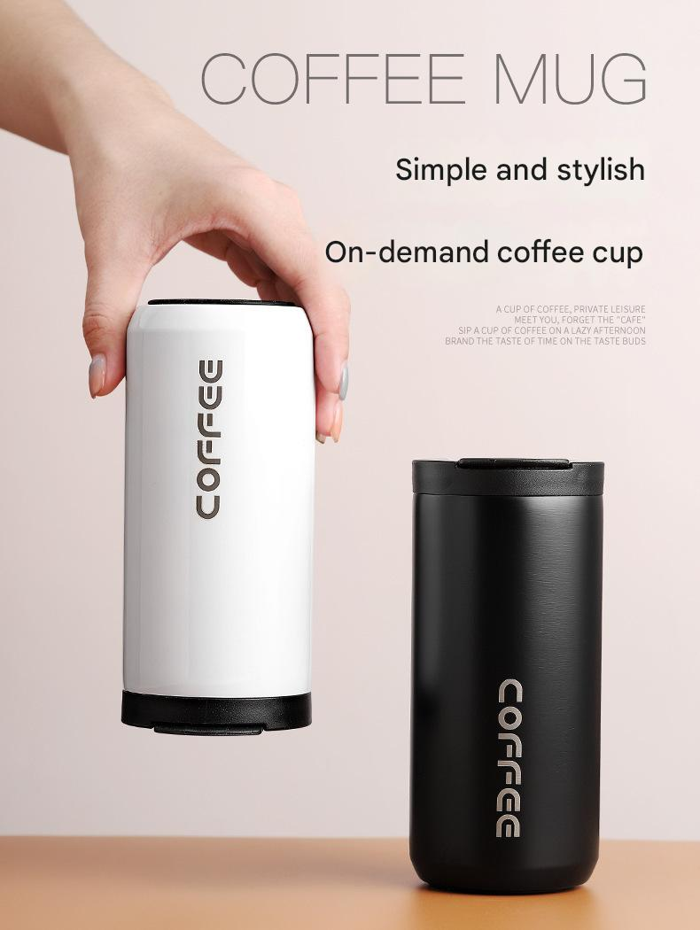 Yellow Stainless Steel Coffee Mug 500ml Vacuum Insulated Travel Cup 8 Hours view 2