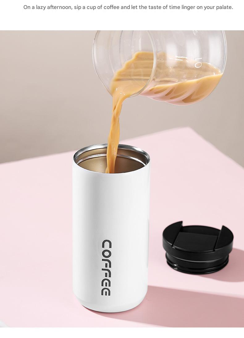 Yellow Stainless Steel Coffee Mug 500ml Vacuum Insulated Travel Cup 8 Hours view 6