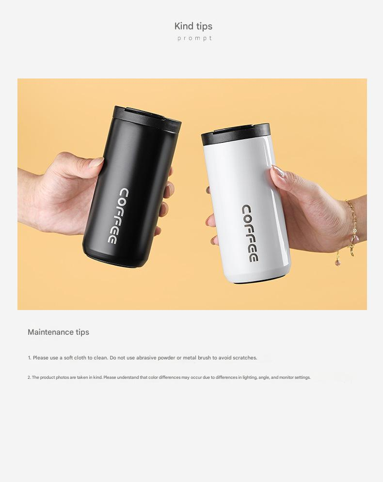 Gradient Red Stainless Steel Coffee Mug 500ml Vacuum Insulated Travel Cup 8 view 7