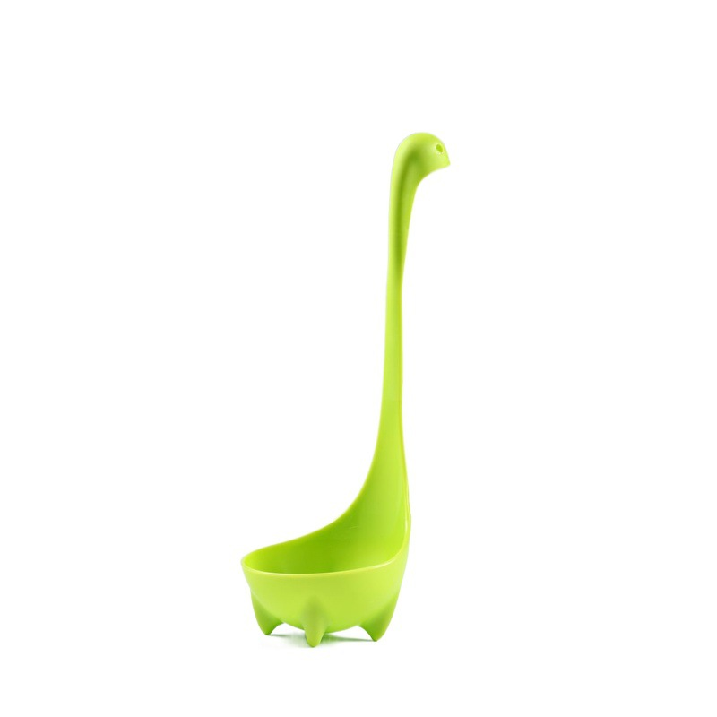 Green Nessie Ladle Loch Ness Monster Soup Spoon Cute Dinosaur Shaped Standing