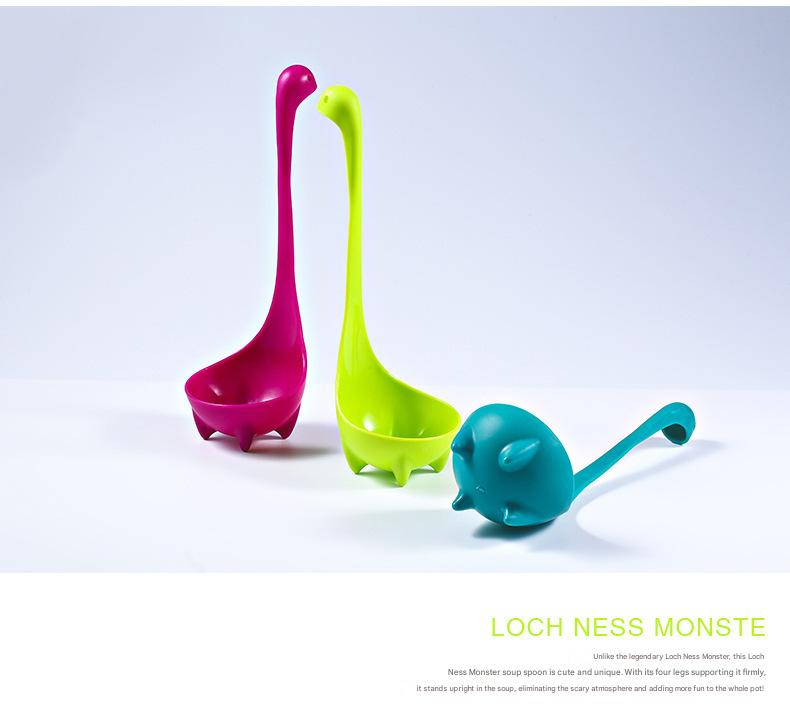 3-piece Blue and Red and Green Nessie Ladle Loch Ness Monster Soup Spoon Cute view 5