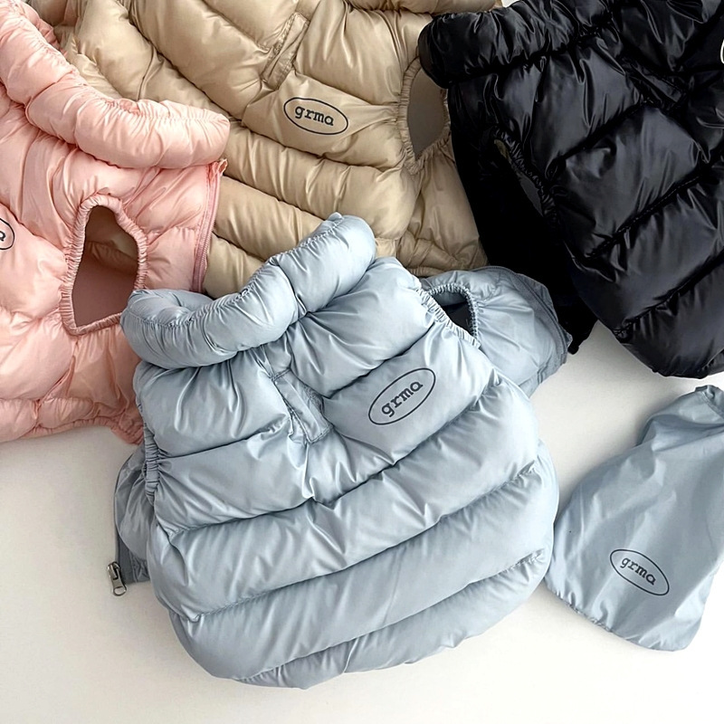 Blue XS size Dog Winter Coat Quilted Puffer Jacket - Warm Cotton Padded Vest view 3