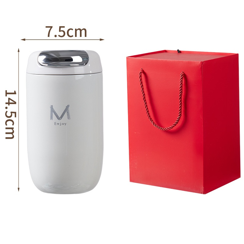 White Gift Box Set Premium 316 Stainless Steel Coffee Tumbler - 350ml Vacuum