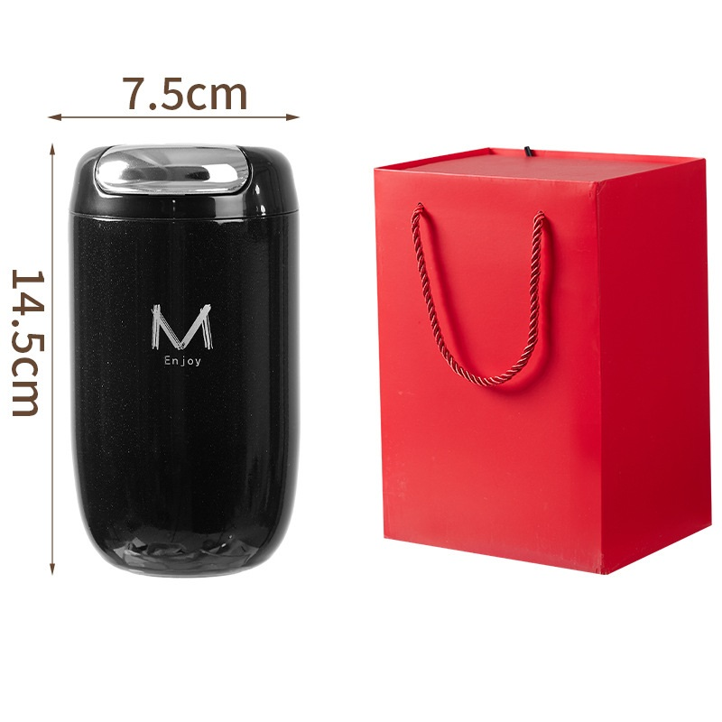 Black Gift Box Set Premium 316 Stainless Steel Coffee Tumbler - 350ml Vacuum