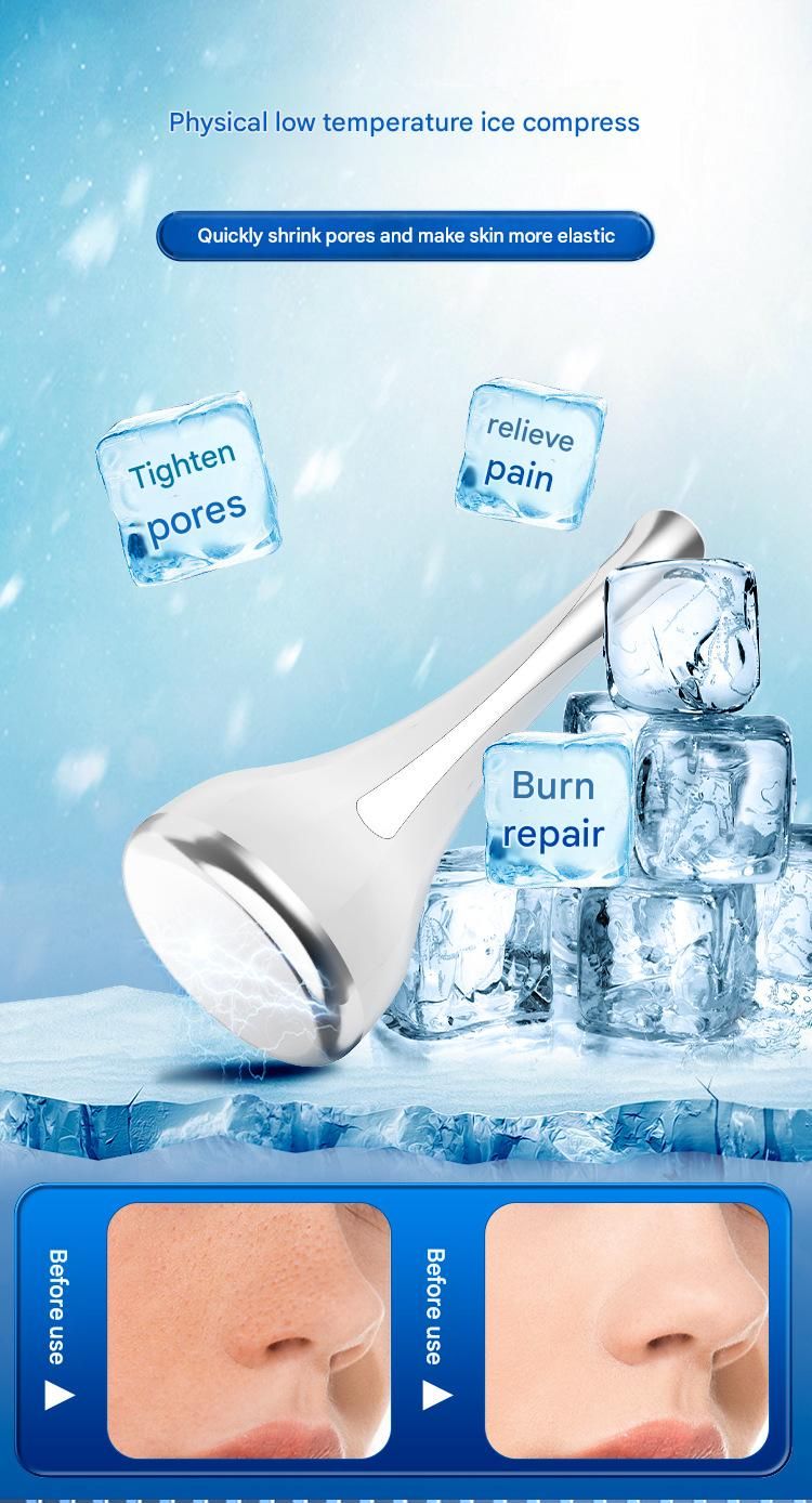 Pink Flat-Surface Ice Cold Therapy Facial Tool - Mini Ice Hammer Cryo Stick view 6