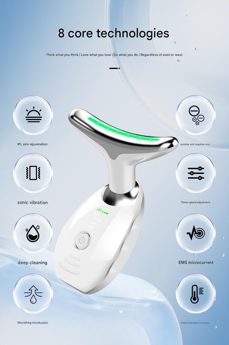 Red Neck and Face Massager - 3 Colour Light Therapy view 6