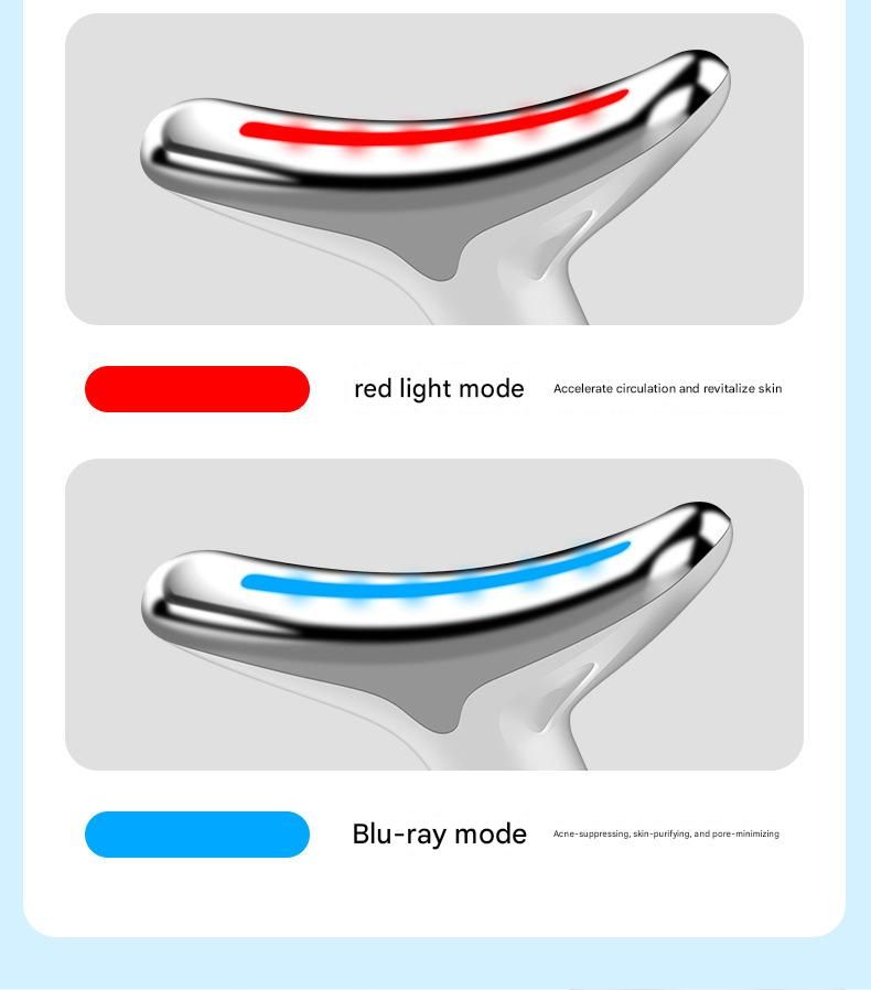 Red Neck and Face Massager - 3 Colour Light Therapy view 9
