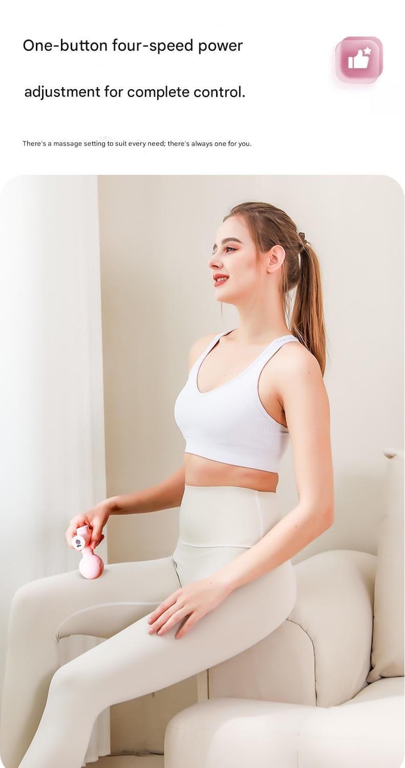 Green Mini Massage Gun - Pocket-Sized Deep Tissue Percussion Massager with 4 view 9