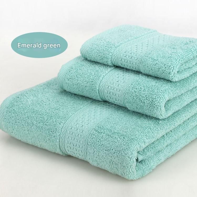 3-Piece Emerald green Towel Set - Soft Absorbent Bath