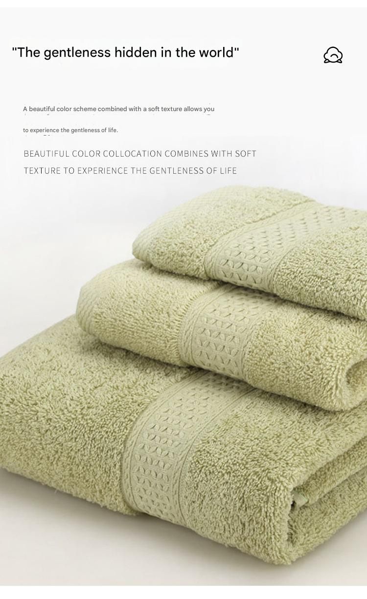 3-Piece Medium Gray Towel Set - Soft Absorbent Bath view 7