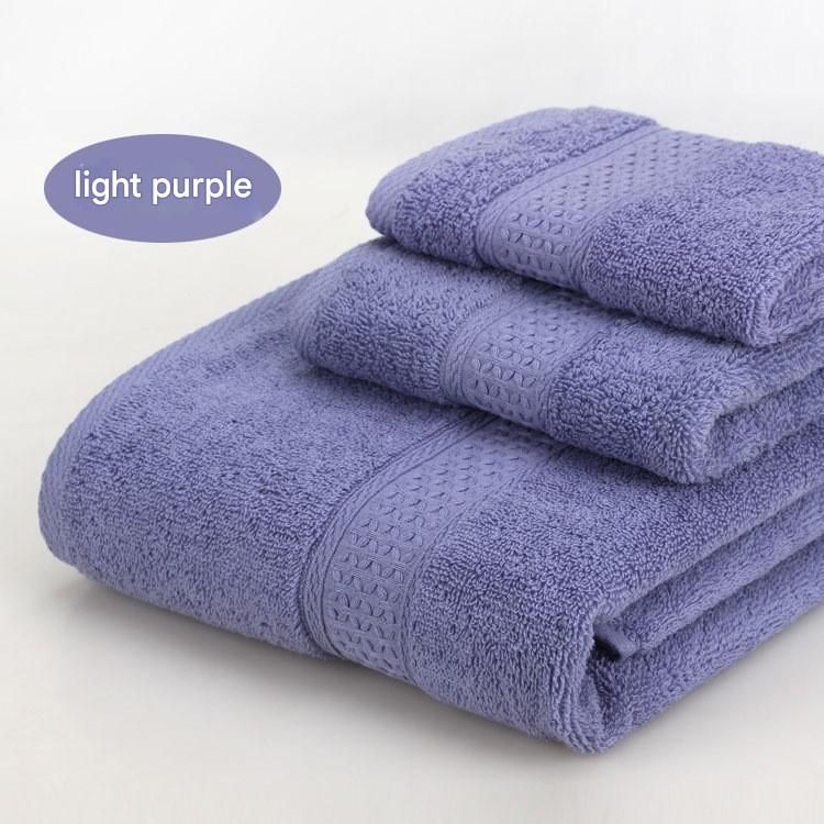 3-Piece Light purple Towel Set - Soft Absorbent Bath