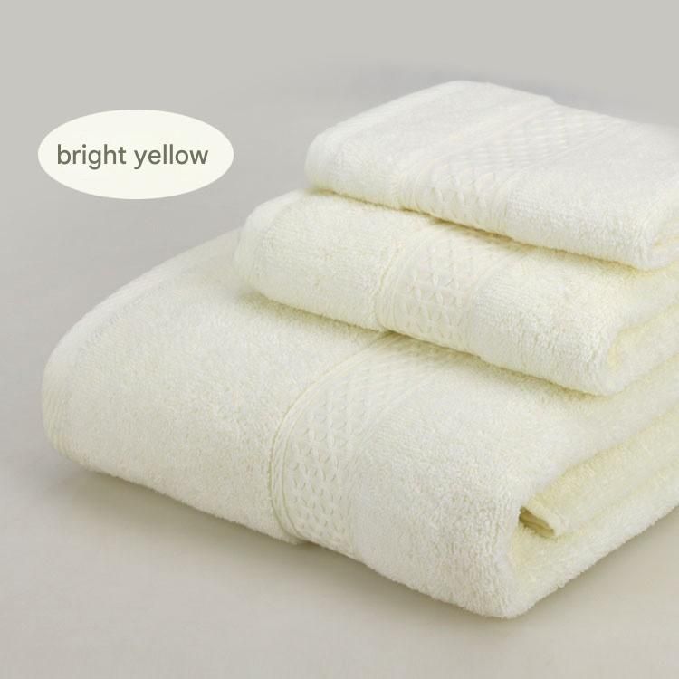 3-Piece Bright yellow Towel Set - Soft Absorbent Bath
