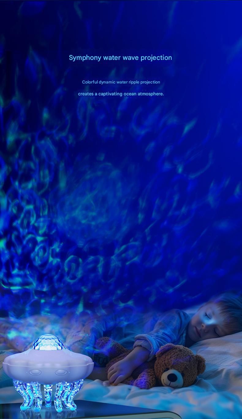 Jellyfish Ocean Wave Projector Night Light - USB Powered view 3