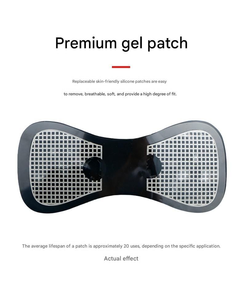 7-pack Black and Blue Mini Massage Patch - Portable Smart Neck & Shoulder view 9