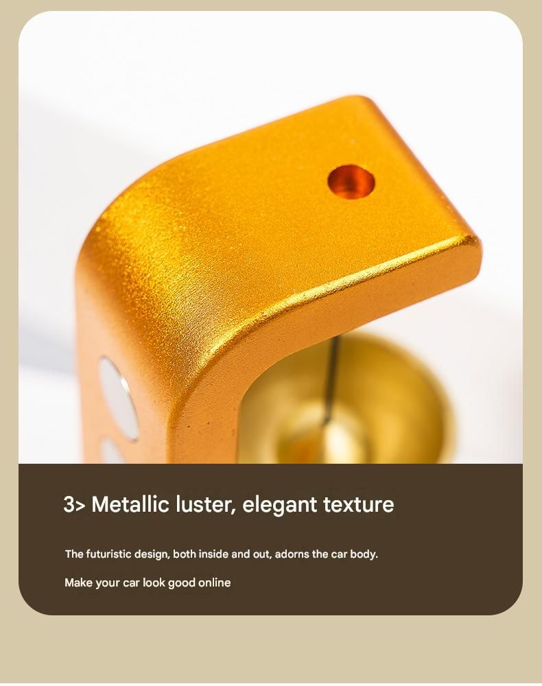 Black Magnetic Door Bell Chime - Dopamine Style Brass Bell with Alloy Frame view 10