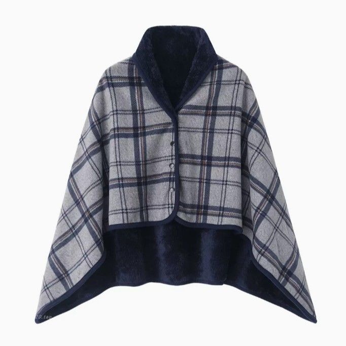 Blue and Gray 100*140cm Japanese-Style shawl blanket Ultra-Soft Blanket