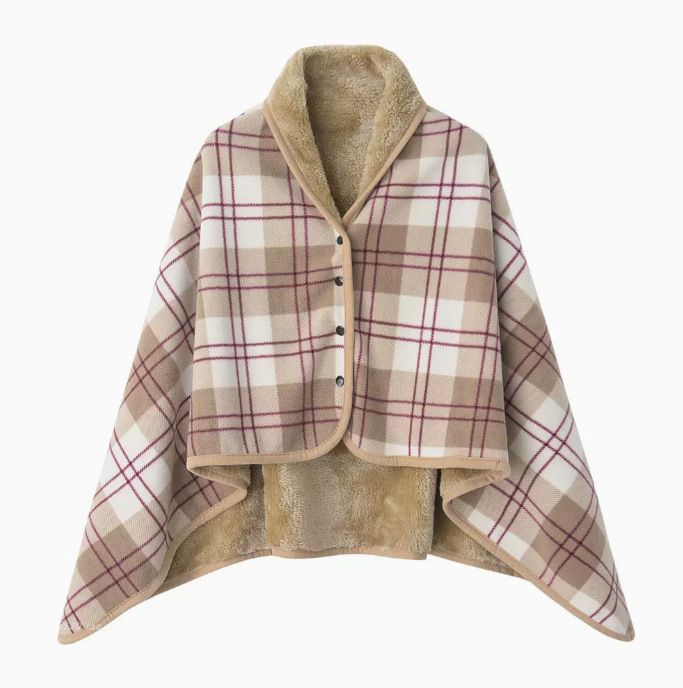 Brown and White 80*130cm Japanese-Style shawl blanket Ultra-Soft Blanket
