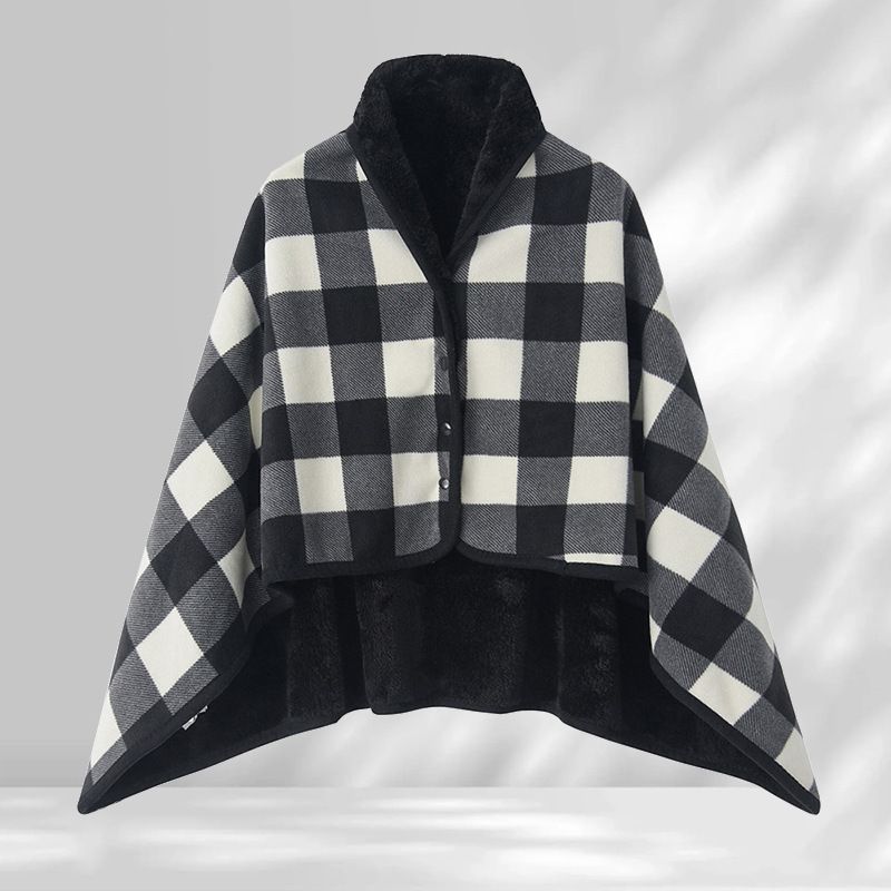 Black and White 80*130cm Japanese-Style shawl blanket Ultra-Soft Blanket