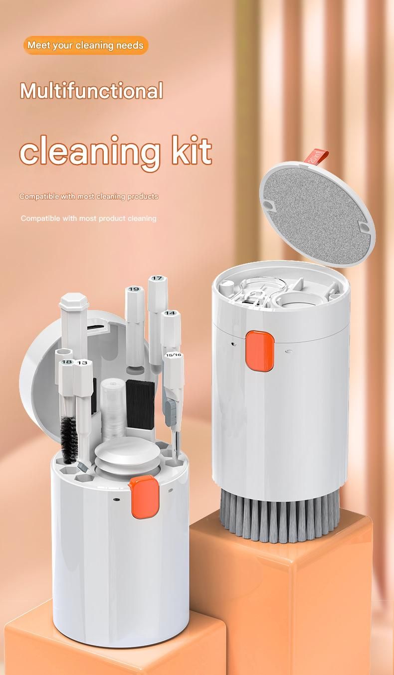 White 20-in-1 Multi-Purpose Cleaning Kit - Ergonomic ABS Handle with Dust Blower view 2