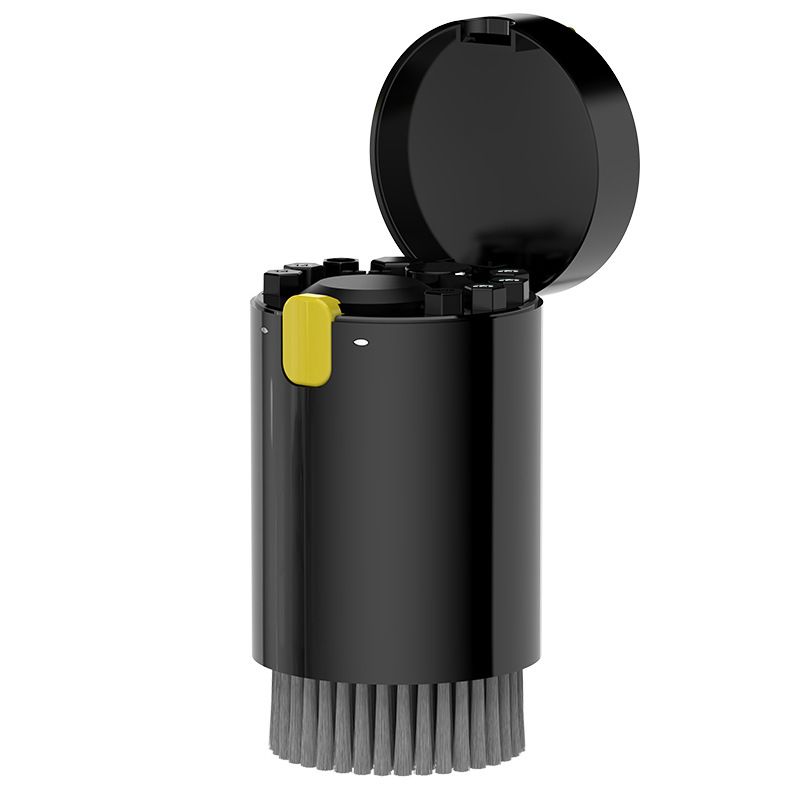 Black 20-in-1 Multi-Purpose Cleaning Kit - Ergonomic ABS Handle with Dust Blower
