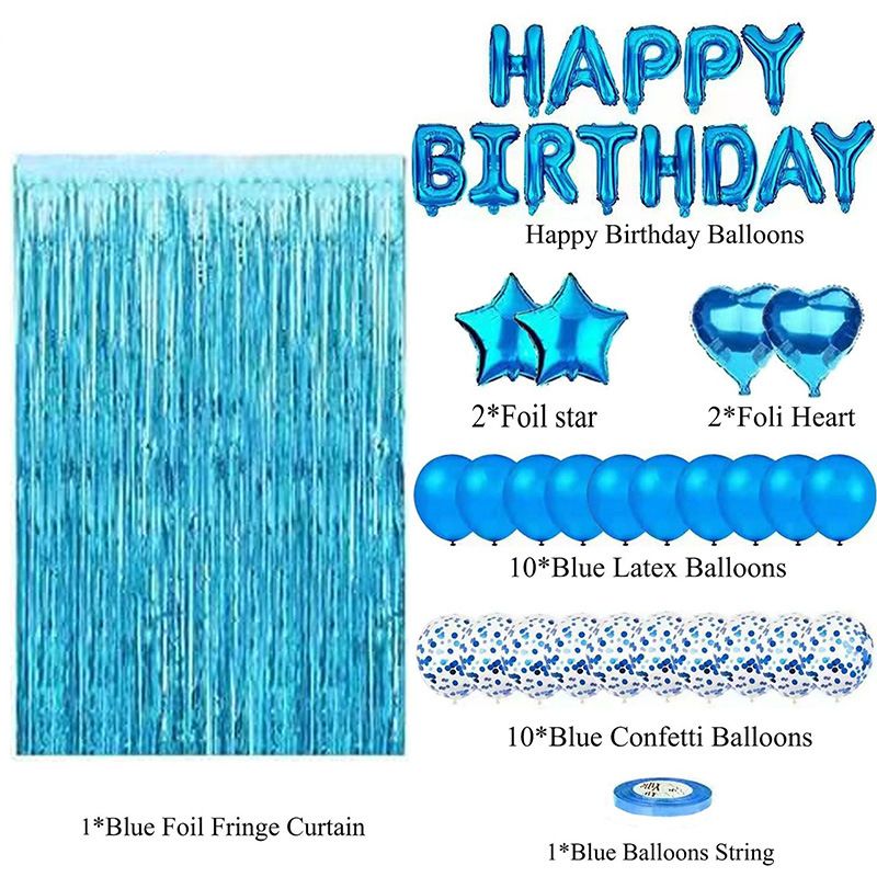 Golden Premium Foil Balloon Party Kit – Happy Birthday Banner view 3