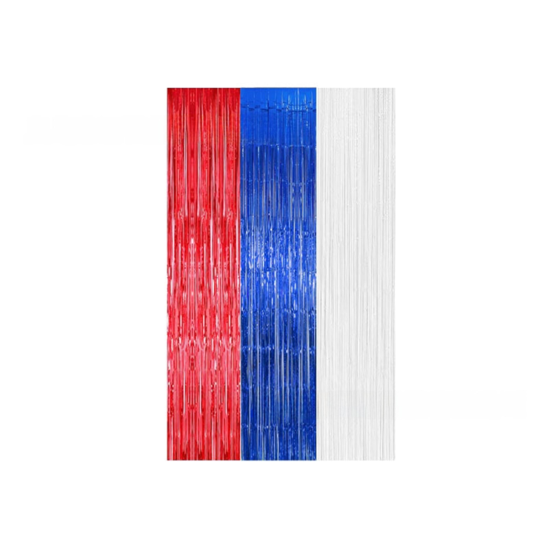 5-piece Golden Laser Tinsel Foil Fringe Curtain - 1*1m Metallic Party Streamer view 5