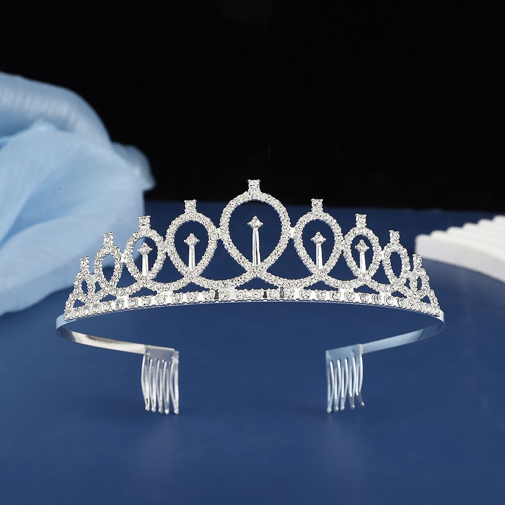 2-piece Silvery and Golden Birthday Girl Tiara and Sash Set - Elegant view 2